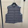 Autumn and Winter New Fashion Small Stand-up Collar Light Vest White Duck Down Jacket Women's Vest Winter Vest