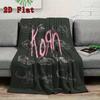 Korn 2D Flat Pattern Flannel Blanket High quality All Seasons Warmth and Comfort Perfect for Christmas Gifts.MMT0918056
