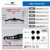 HEIGHTEN Baitcasting Reel Handle for and Abu Garcia Wing Series Baitcasting Reels 120/92mm (No Knob) Shimano, Daiwa, (92mm - Black) (HT06001)