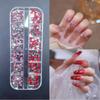 Nail Art Irregular Mini Ornaments: Pink, White, Colorful Champagne Accessories