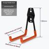 Heavy Duty Wall Mount Metal Hook Garage Organizer Bicycle Ladder Hanger Anti Slip Storage Hook For Garden Tools Home Workshop