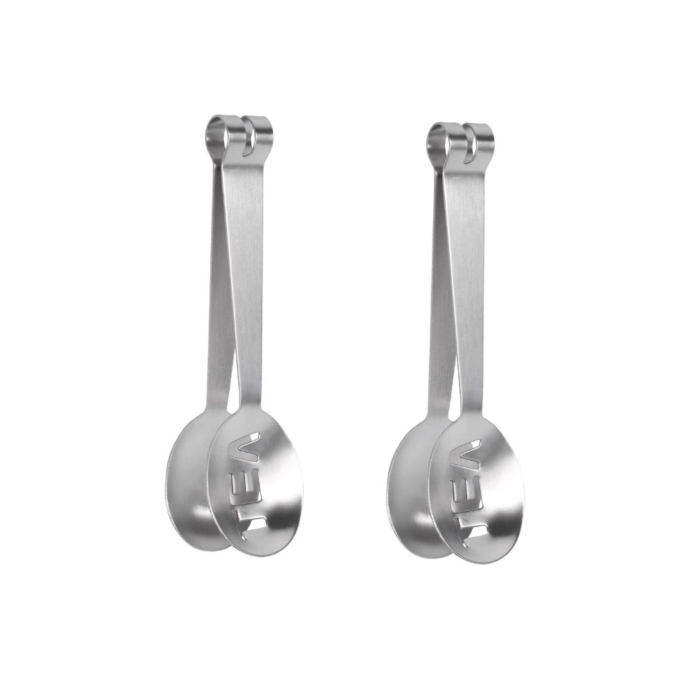 2 PCS Lightweight Tea Bag Squeezer Silver Tea Bag Clip Durable Tea Bag Tongs Loose Tea