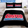3PCS Costco Bedding Set Duvet Cover Closure Includes 1 Duvet Cover & 2 Pillowcases for All Seasons Bedroom Decor Christmas Fan gifts