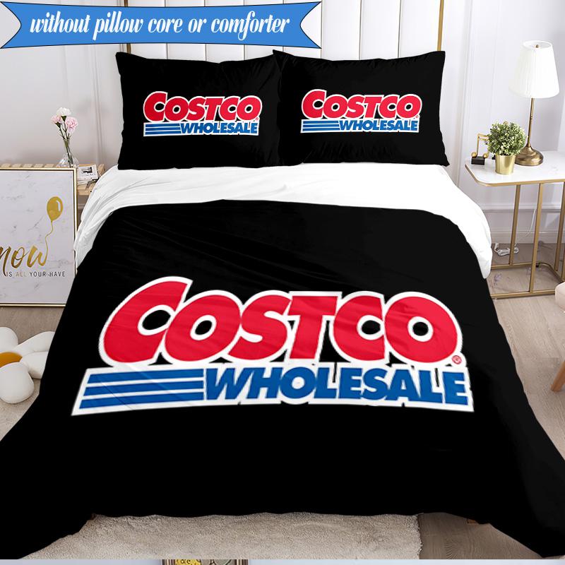 3PCS Costco Bedding Set Duvet Cover Closure Includes 1 Duvet Cover & 2 Pillowcases for All Seasons Bedroom Decor Christmas Fan gifts