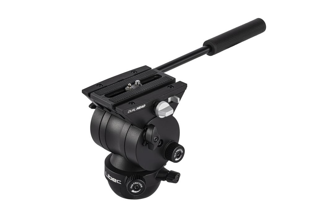 Of Good Design Head and Tripod System Professional Specification Entry Model Stepless Variable Friction Detachable Plate Slide Plate 75mm Diameter