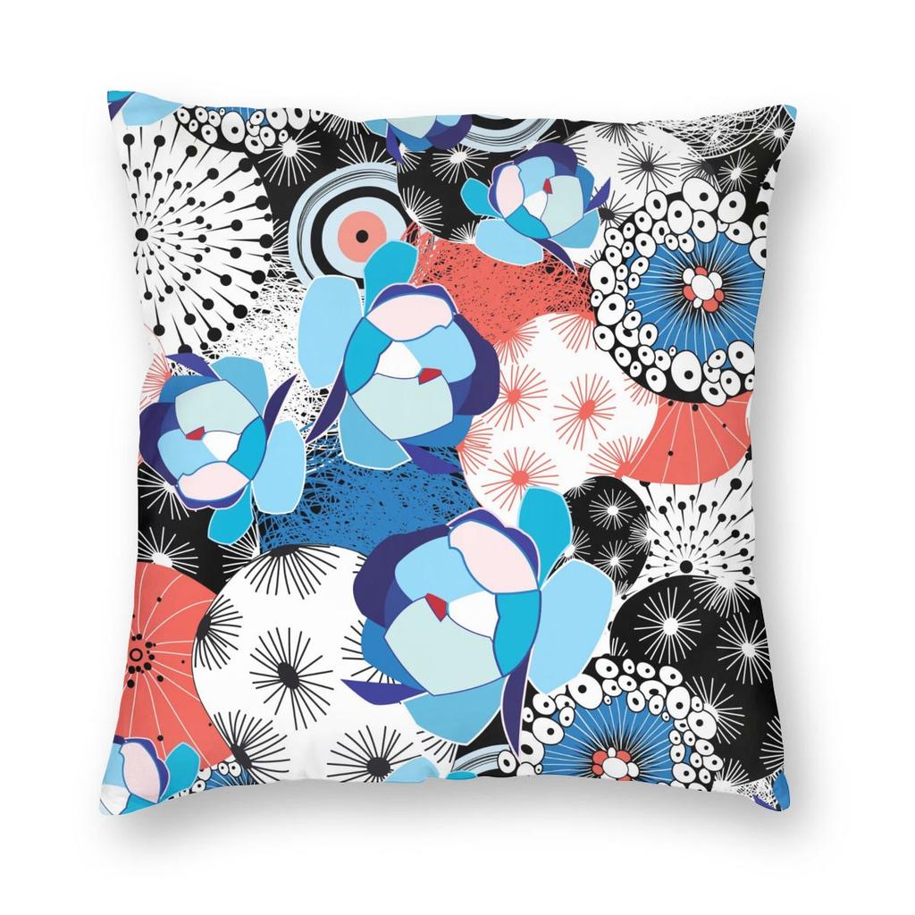 Simple Geometric Short Pillowcase Home Decoration Sofa  Car Office Cushion Cover
