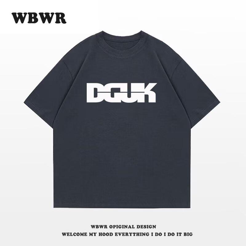 

Мужская модная футболка с круглым вырезом и короткими рукавами с принтом для лета, свободный повседневный топ 3XL белый