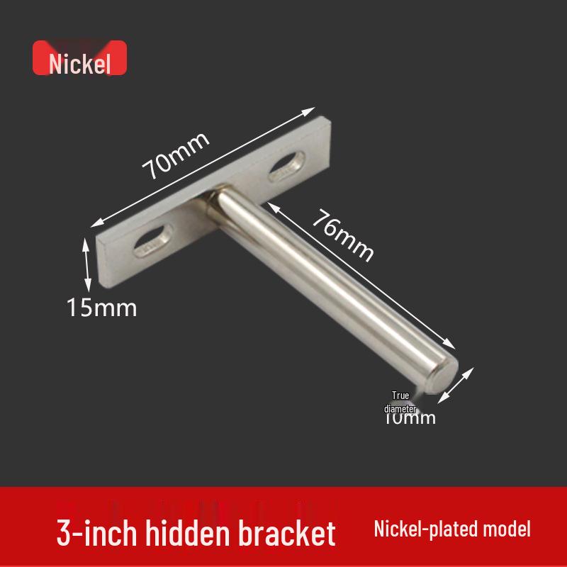 T-Shaped Hidden Shelf Brackets for Concealed Wood Board Support