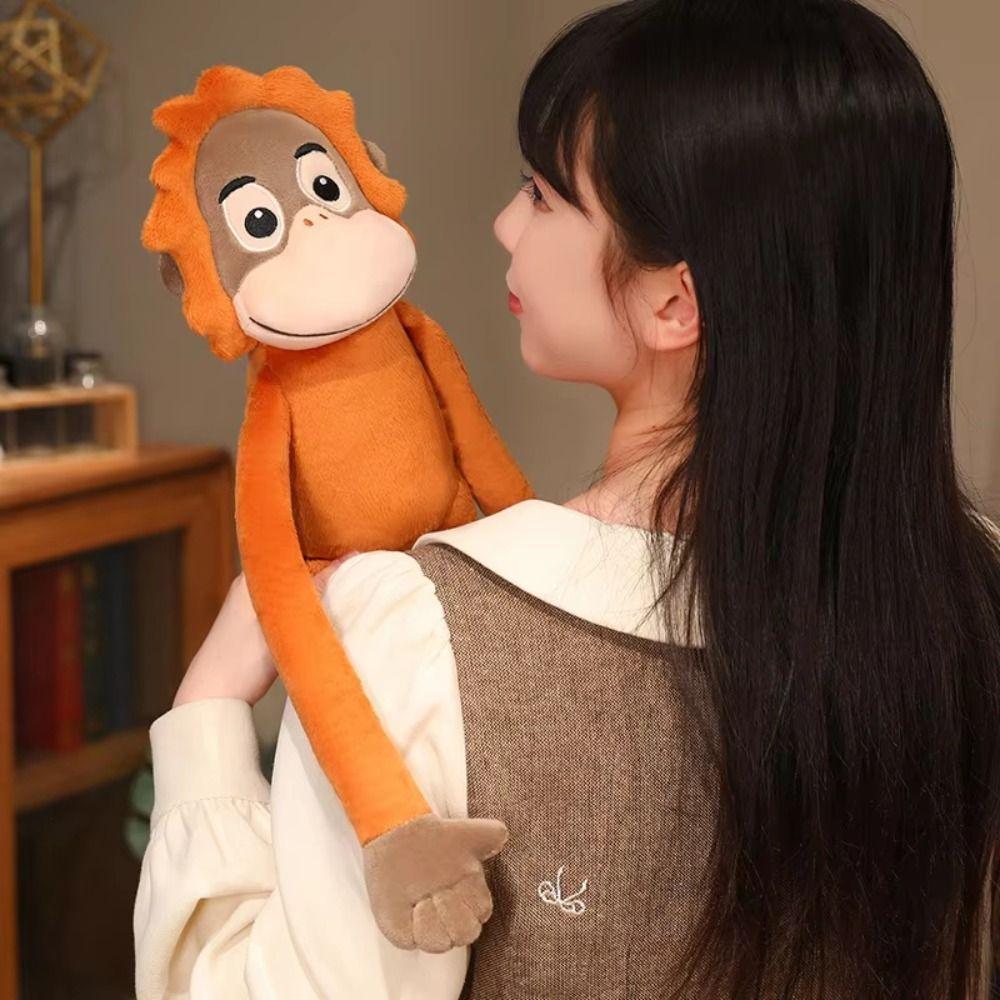 Long Arm Large Plush Monkey Doll Stuffed Doll Orangutan Plush Doll Long Arm Gorilla Doll  Baby Toys