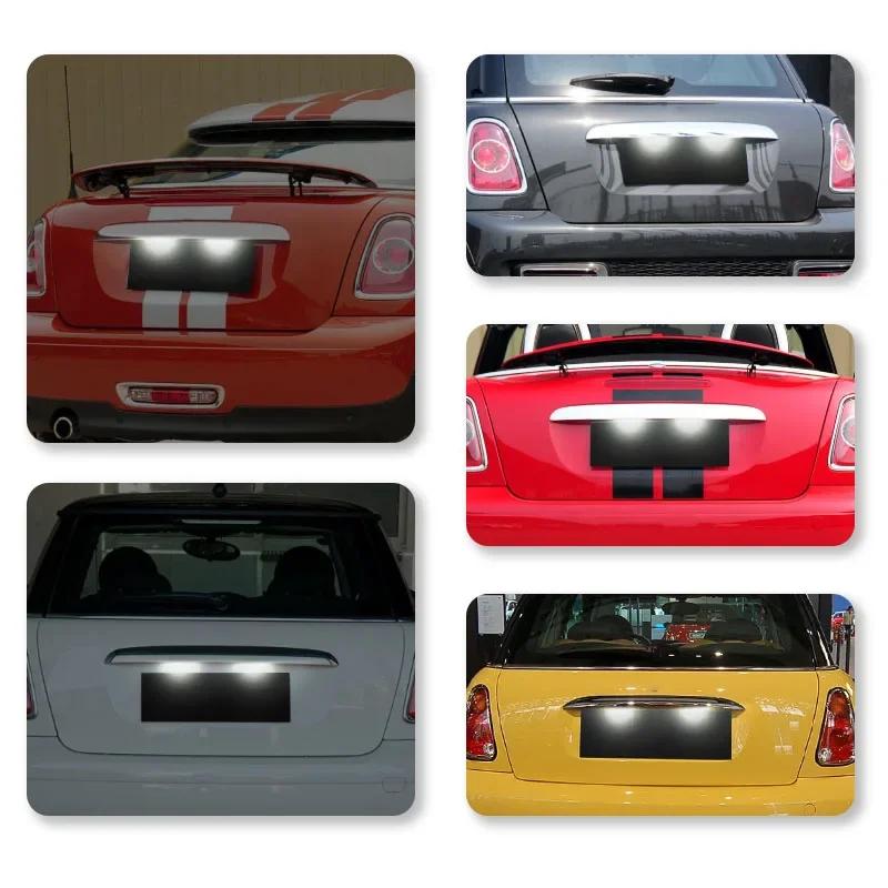 For Mini Cooper R56 R57 R58 R59 R50 R52 R53 LED License Plate Light 1PCS White Car Number Lamp Error Free