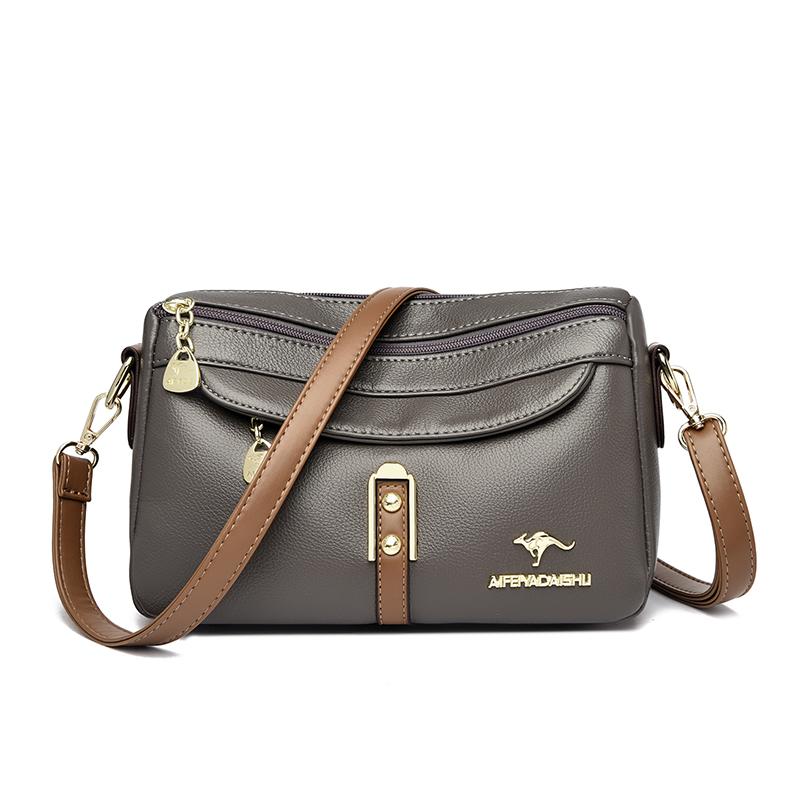 New High Quality Leather Shoulder Messenger Sac Fashion Brand Croosbody Bags Women Bags Luxury Designer Purses Shoulder Bags Sac