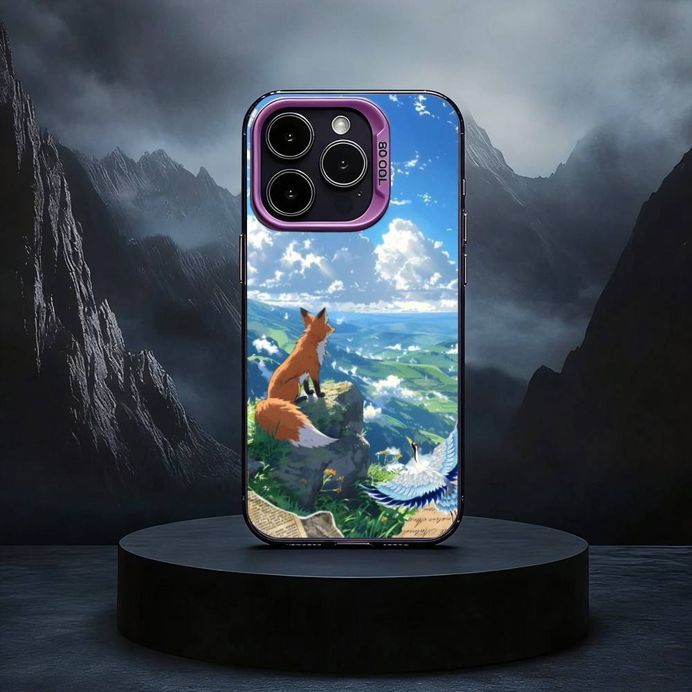 

A-Animal C-Cute F-Fox Phone Case For iPhone17,16,15,14,13,12,11 Plus,Pro Max Black Candy silver phone case iPhone14ProMax