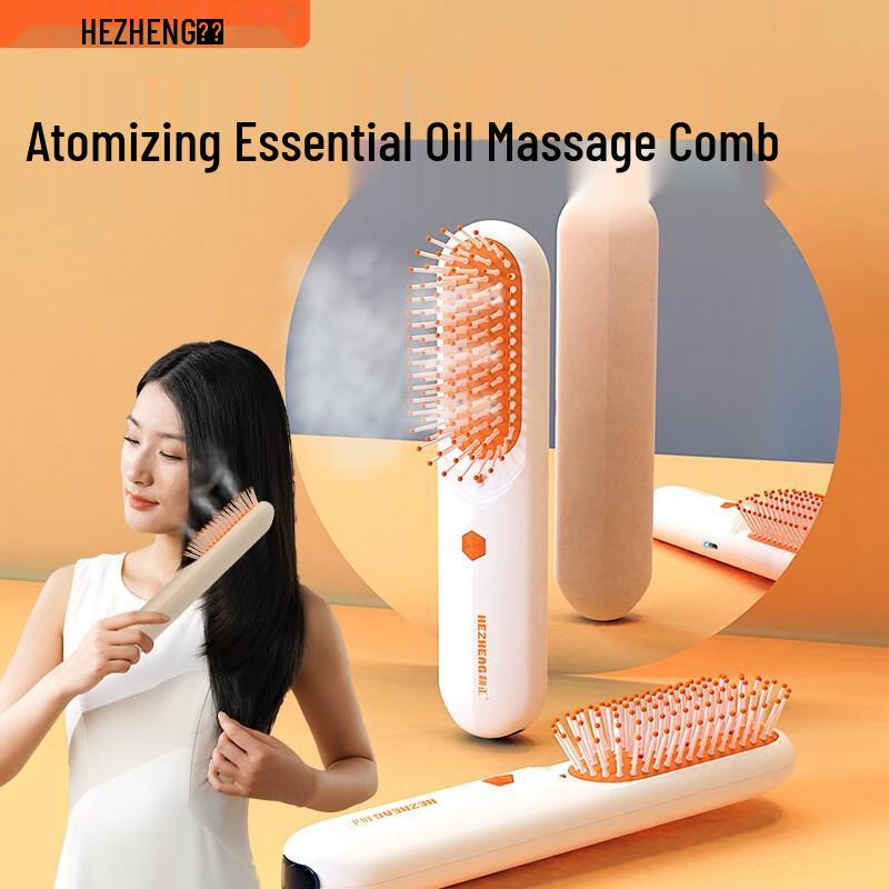 HEZHENG Smart Scalp Massager Comb with Essential Oil Atomizer