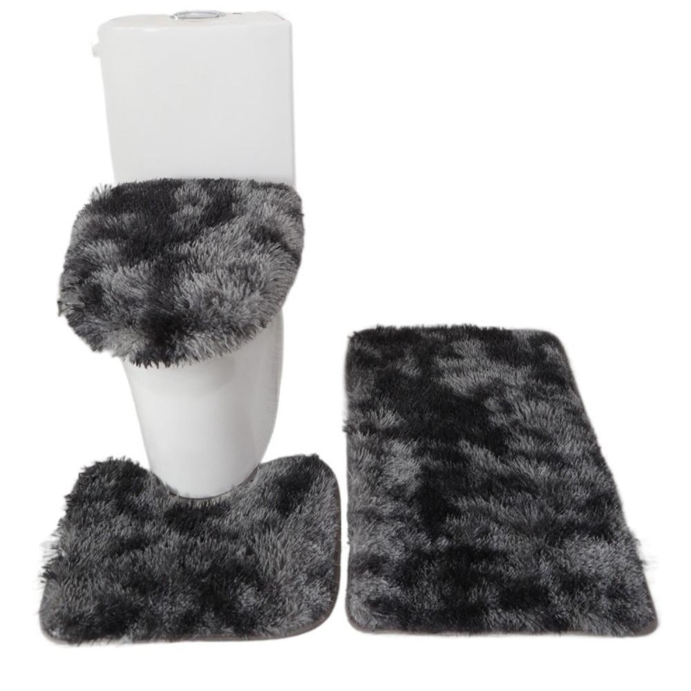 3pcs Anti Slip Floor Mat Absorbent Toilet Cushion Toilet Pad Toilet Cover  Living Room
