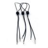 Pack Of 10 Black Elastic Hat Chin Cords Adjustable Removable Strap With Spring Lock For Secure Fit