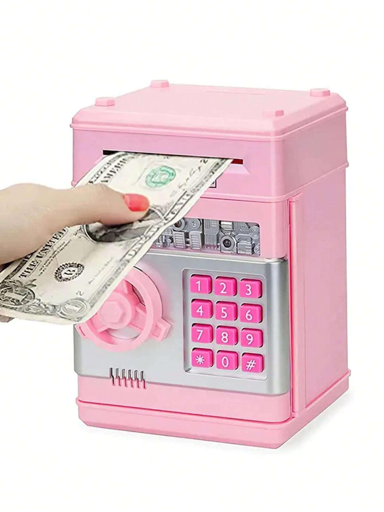 

Копилка, наличная монета, банкомат, электронная монета, денежный банк для детей розовый