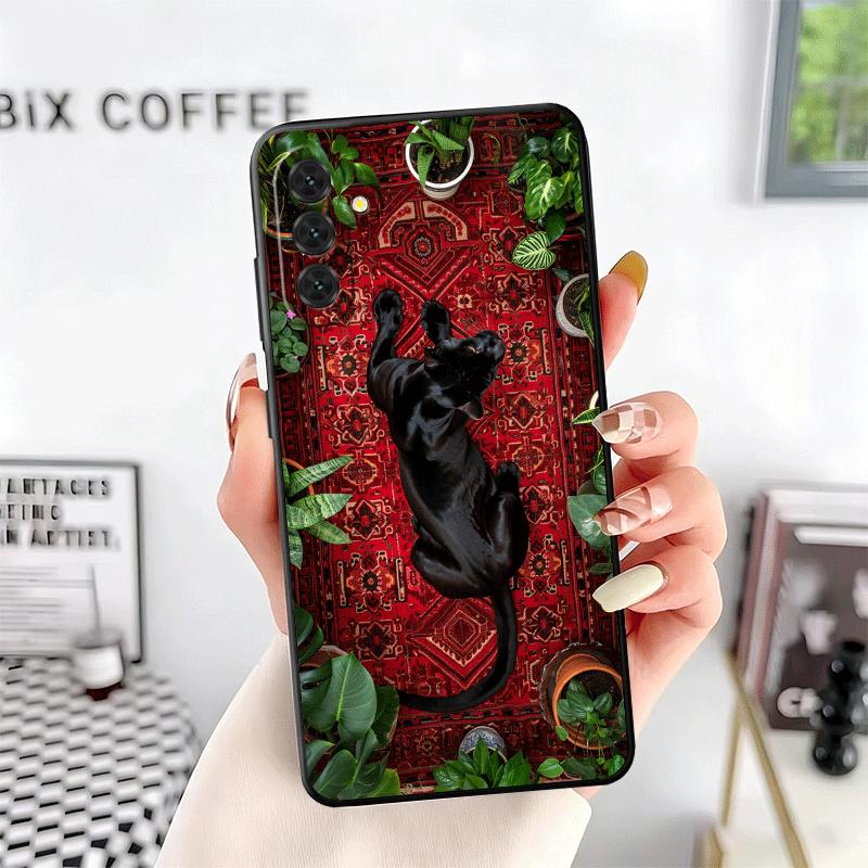 Black Panther Cool Animal Soft Phone Case for Samsung A17 A37 A57 A16 A26 A36 A56 A15 A25 A35 A55 A14 A24 A34 A54 A13 A23 A33 A5