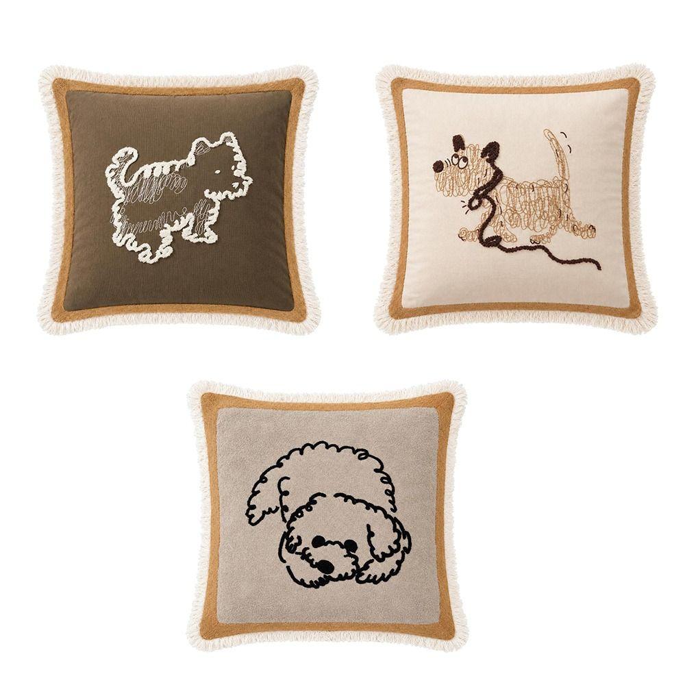 Nordic Style Embroidered Cushion Cover Embroidery Design Sofa Cushion Pillow For Bedroom