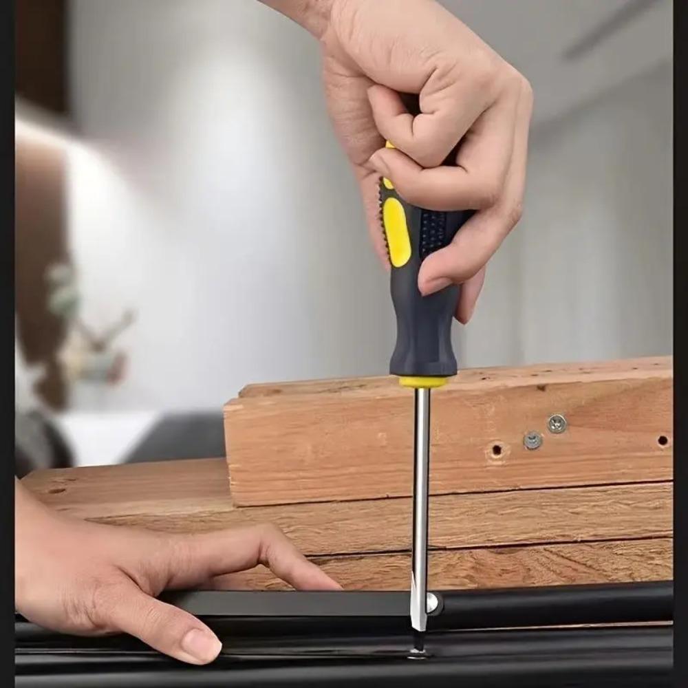 2-piece Screwdriver Set —— Made of Chrome Vanadium Steel, with Magnetic Tips and Non-slip Cushioned Grip Handles.