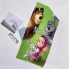 1pc Masha and the Bear4 Beach Towel with Custom Name, Beach/Swimming/Bath/Picnic/Camping Towel, Suitable for Seaside Beaches