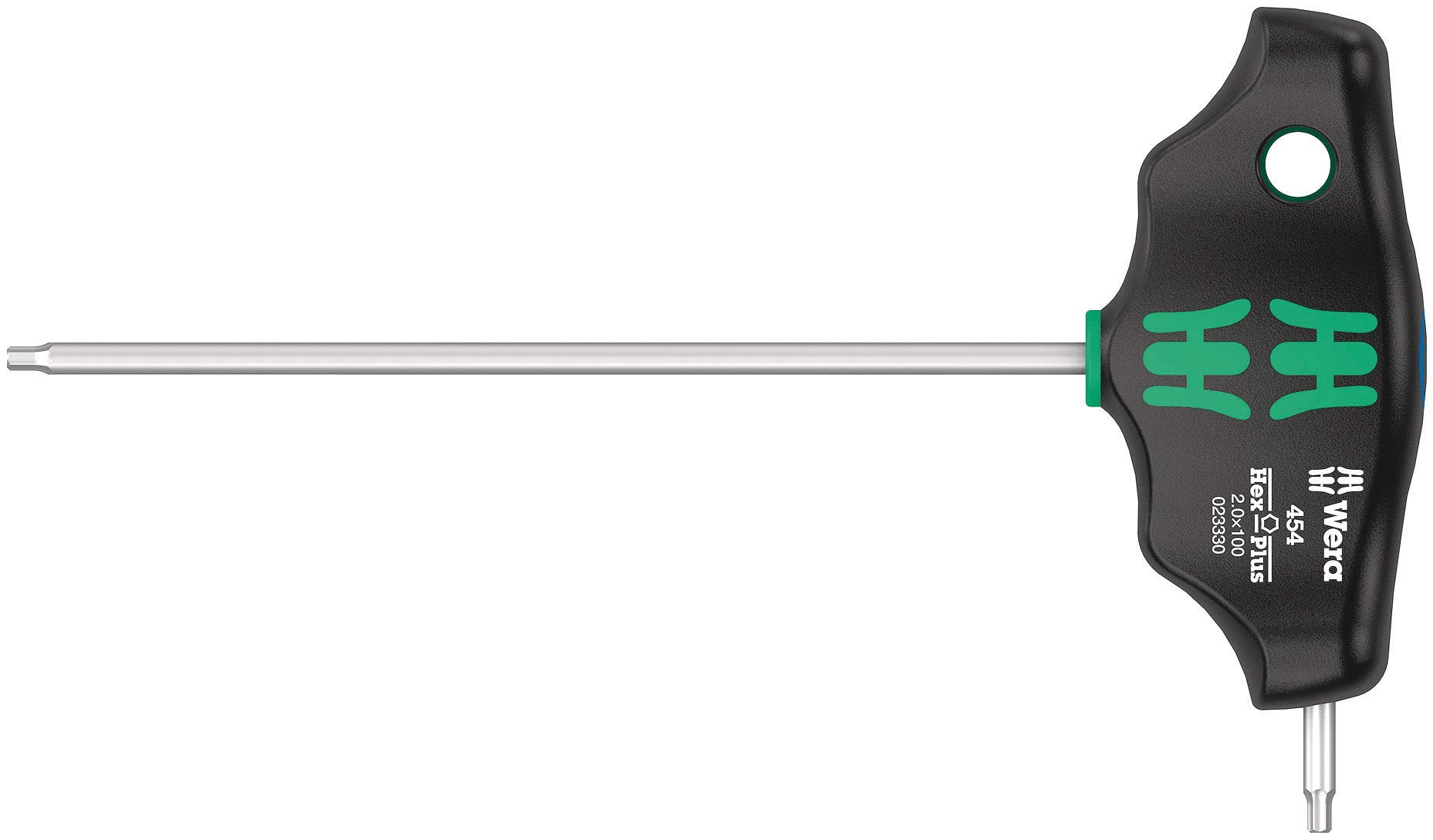 

WERA Hex Phillips 2mm 100mm Shaft 023330 Screwdriver, T-Handle, Hex, Length,