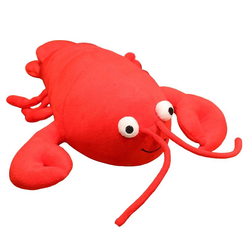 18/35cm Roter Hummer Plüschtier Kuscheltier Niedliches Fluss-Tier Kissen Wie Echte Wohnkultur Plüschtier Geschenk 35cm