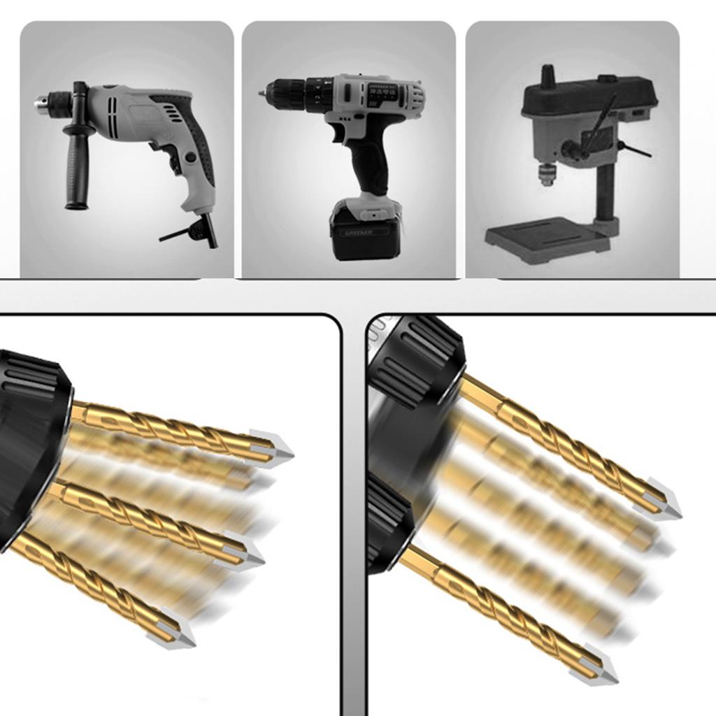 Cross Tile Drill Bit Glass Ceramic Concrete Hole Saw Alloy Triangle Drill Bit 5/6/8/10/12mm Power Tool Accessories