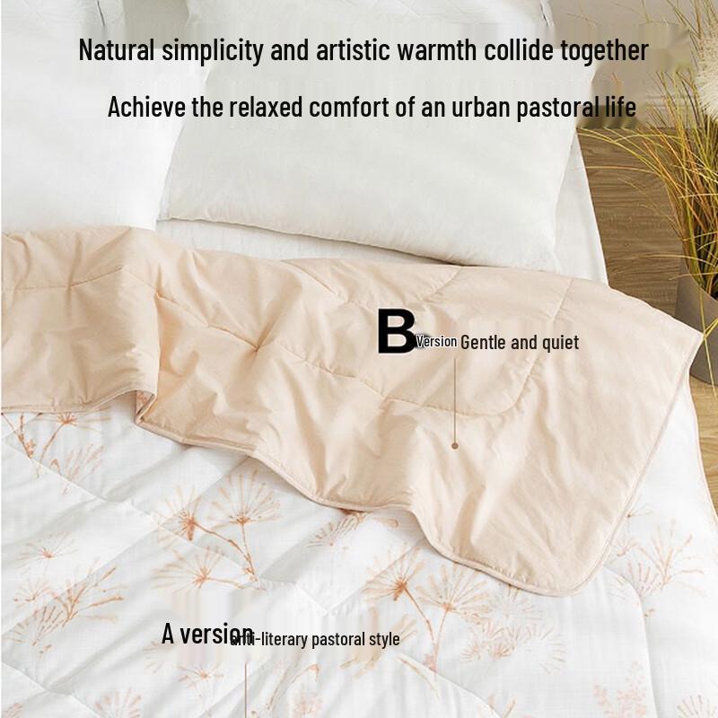 LUOLAI Flower Dance Washable Summer Cooling Quilt