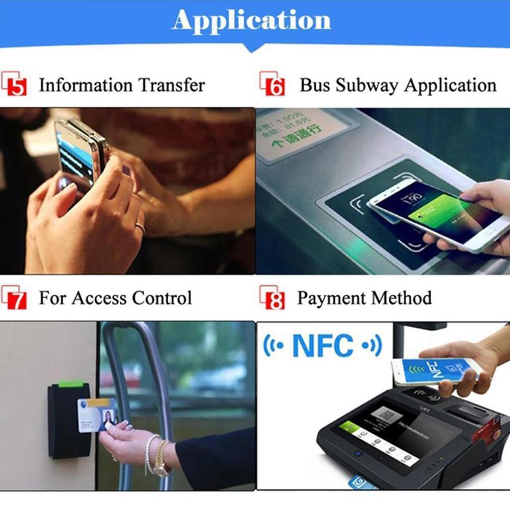 10Pcs NFC Chip Ntag213 Sticker 11x21MM Wet Inlay 13.56MHz Electronic Label Anti-counterfeiting Tag Durable Adhesive Easy