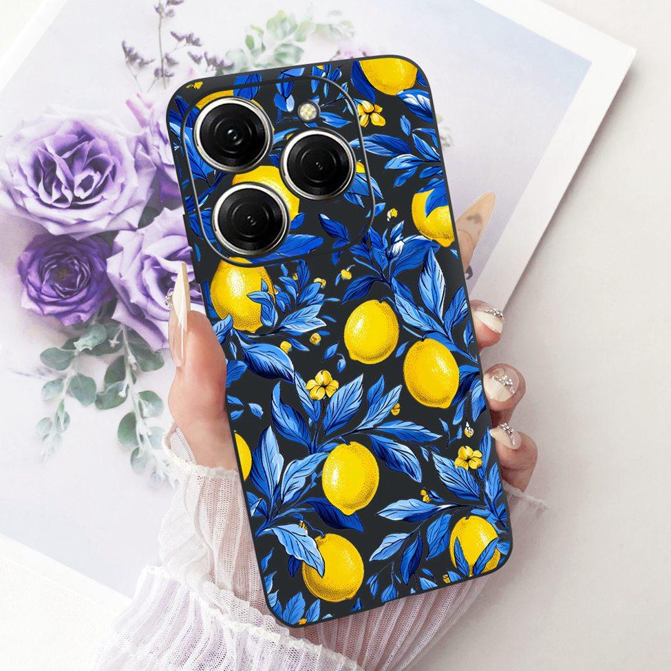 Case For Tecno Spark 20 Pro Cover KJ6 Cute Cat Fashion Butterfly Painted Casing For Techno Spark 20 Pro Bumper