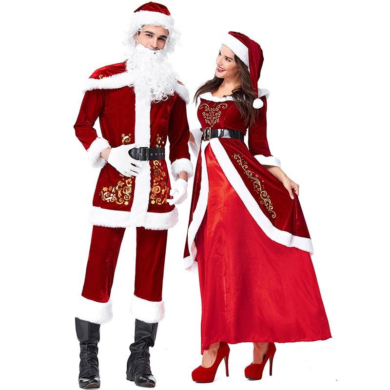 Santa Claus Clothing Adult Men's Christmas Clothing Men's Couple Stage Clothing