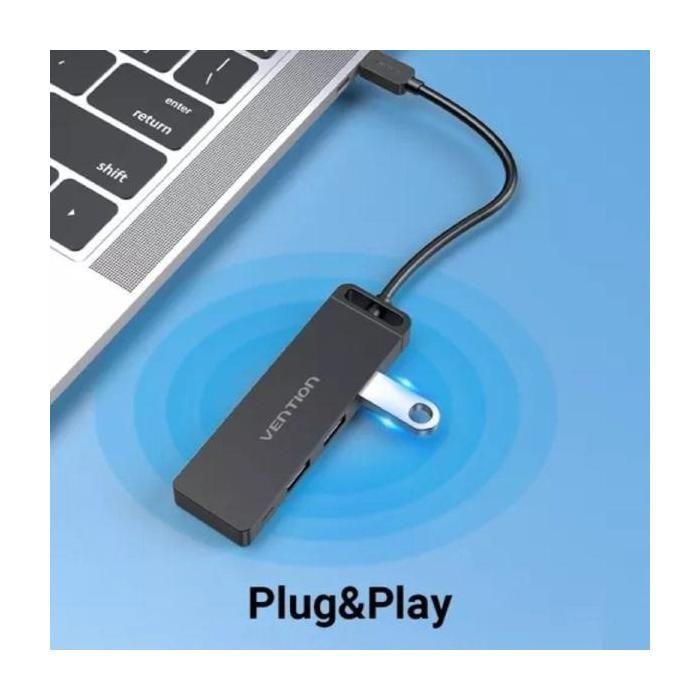 Hub USB - VENTION - TGTBB - 3xUSB 3.0 - 1x USB-C - 1x MicroUSB PD