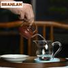 150ml Yixing Purple Clay Teapots Artists Handmade Persimmon Pot Raw Ore Section Powder Slurry Mud Kettle Zisha Chinesetea Set