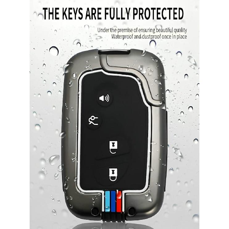 For Lexus Key Fob Cover Case, Metal Shell Smart Key Holder Compatible for RX350 RX450h CT200H IS250 LS460 GX460 GS300 GS350 ES350 LX570 IS350