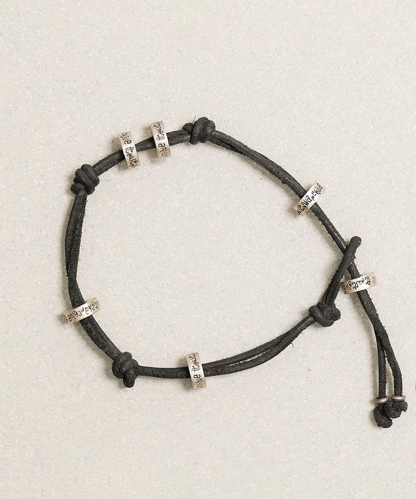 Towtow Archive Monda Leather Bracelet Black