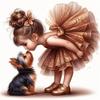 5d Diy Diamond Painting Girl Dog Portrait Diamond Embroidery Seaside Full Round Drill Cross Stitch Kits Gift