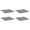 vidaXL Gartenstuhl-Kissen 4 Stk. Grau 50x50x3 cm Oxford-Gewebe