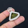 925 Silver Trillion Unakite Stone Wife Engagement Birthday Anniversary Pendant