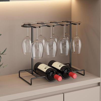 Elegantes Weinregal & Gläserhalter Schrank