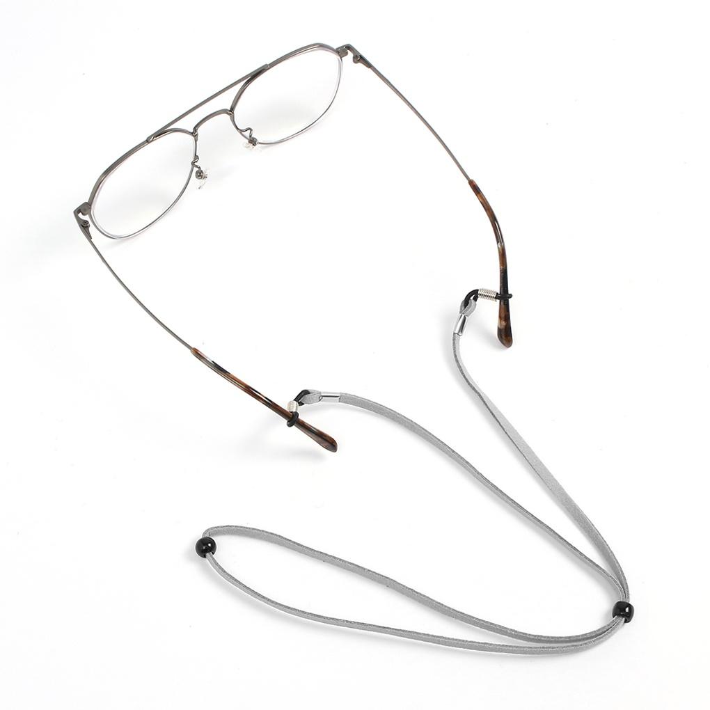 Suede Adjustable Eyeglass Strap 5p (gray)