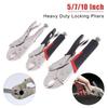 5/7/10 Inch Heavy Duty Locking Pliers Multifunctional Adjustable Metal Clamp Pressure Tool For Woodworking Welding Repairs