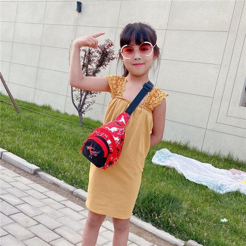 Tyrannosaurus Rex Unicorn Pterodactyl Chest Bag Childrens Cartoon Animal Bag