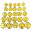 100pcs Pirate Coins Simulation Decoration Coin Chip for Party Child Toy Gold Coins