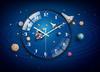 25cm Space Walk Retro Wall Clock - Creative Living Room Quartz Design