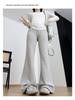 Women's Spring Polka Dot High-Waisted Micro-Flare Pants - Slimming and Versatile