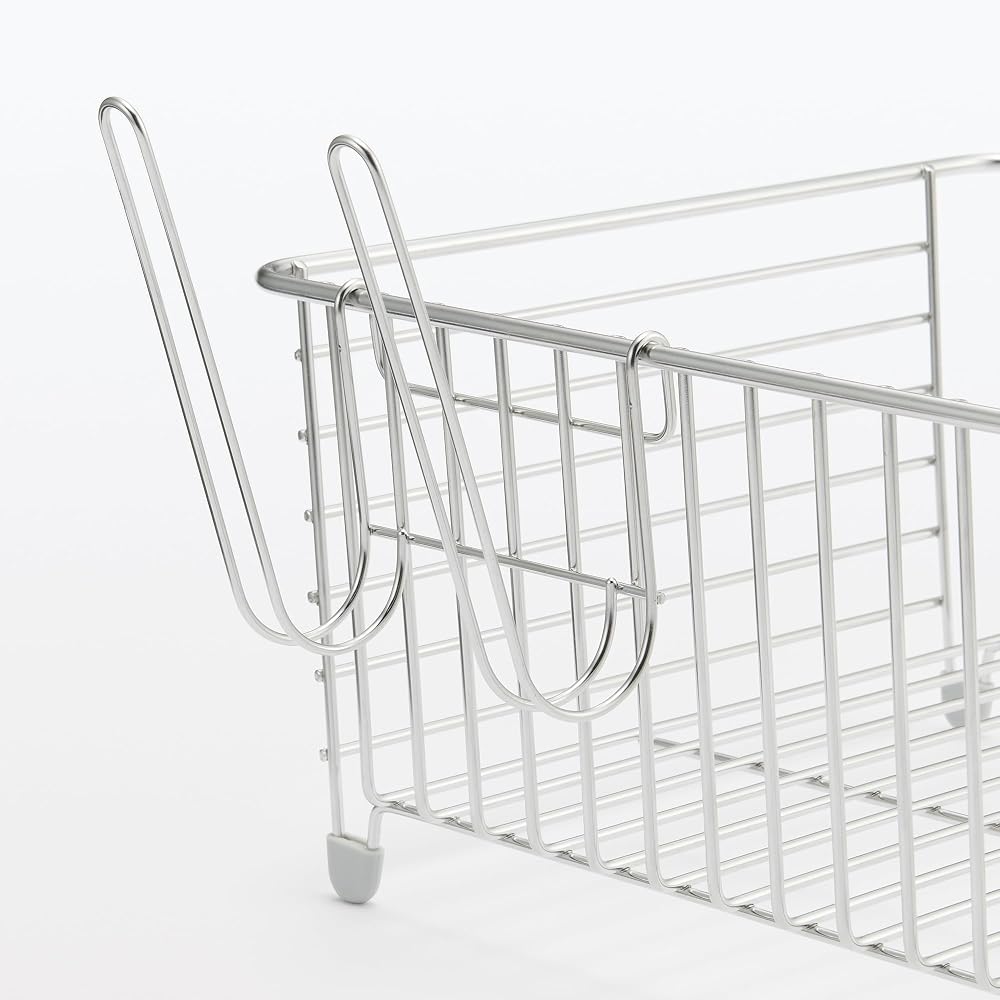 MUJI Stainless Steel Bottle Hook, Double Hook, for Dish Drying Rack - Approx. 9.5cm (W) x 7cm (D) x