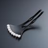pearl hairpin Hair For entrance and Kimono hair ornament [Sanbi] Ginkgo-shaped [Small] ornament, Hairpin, Hairpin, Ginkgo-shaped, graduation, (Silver