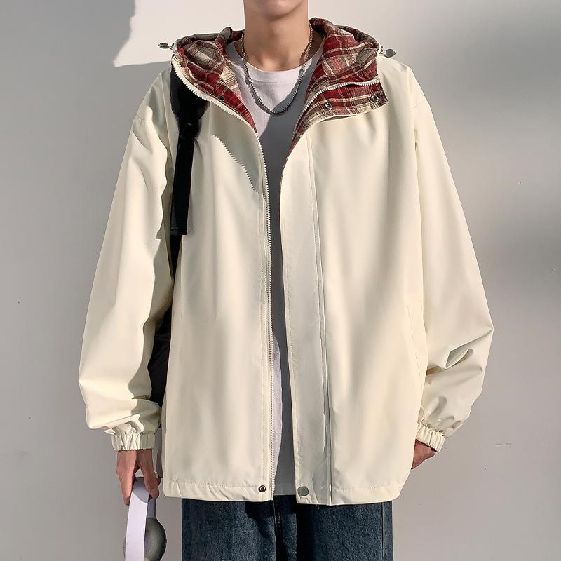New Jacket Men's Fashion Trendy Men's Casual Coat Baseball Collar Jacket Closed Sleeve Chinese Trendy Jacket Men's Youth