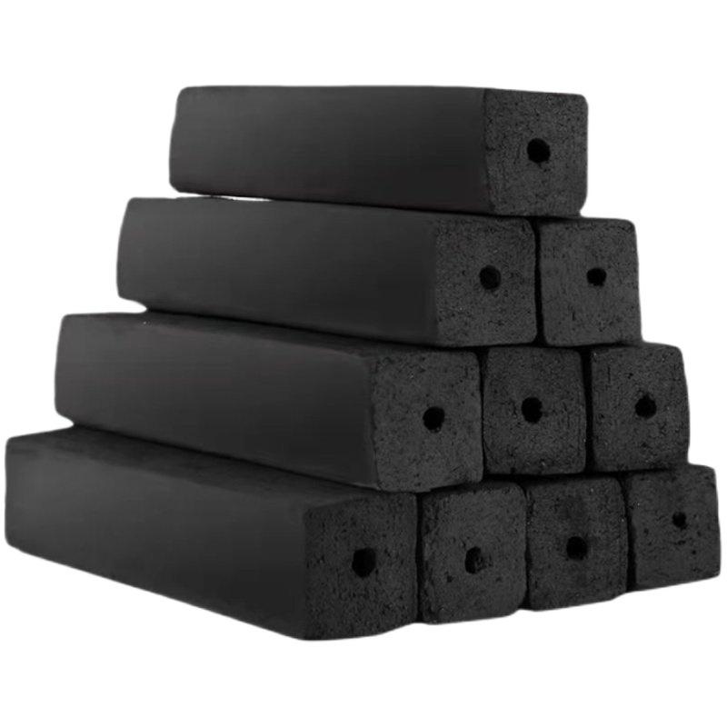 Smokeless High-Temperature Charcoal Briquettes for Home and Commercial Use - Durable and Flammable Fruit Wood Charcoal Heating Solution