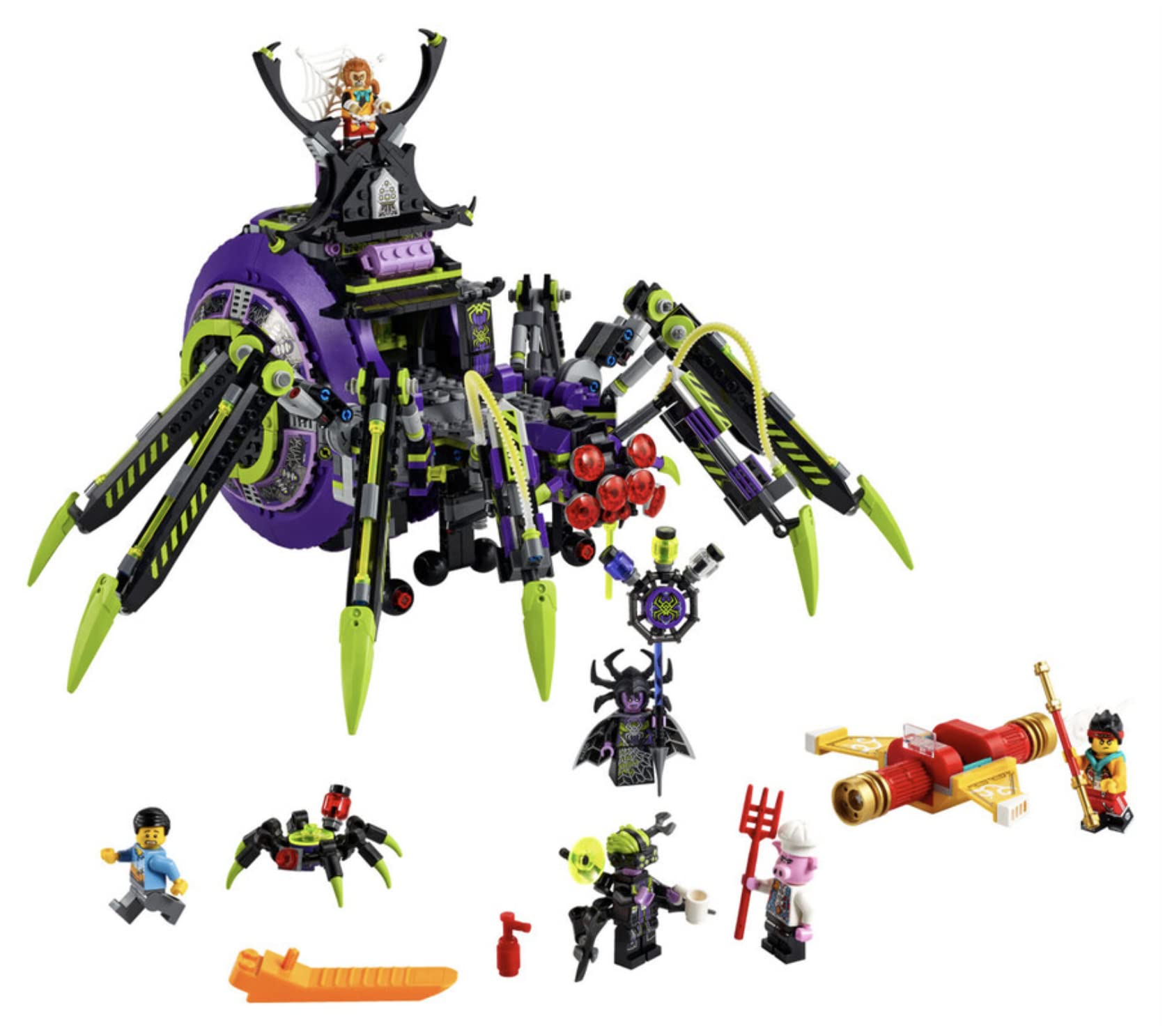 

LEGO Monkie Kid Найстрашніша база Королеви Павуків 80022